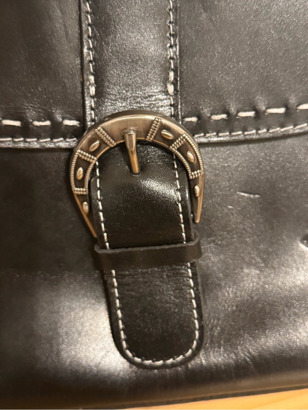Patricia Nash Black Top-Handle Leather bag - Picture 10 of 10
